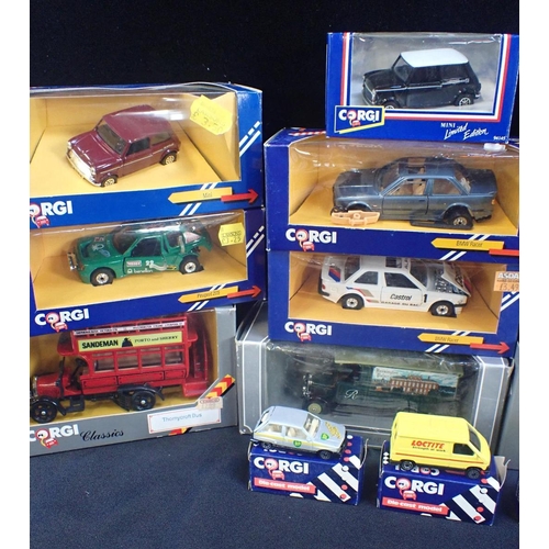 130 - A COLLECTION OF BOXED CORGI DIECAST MODELS

Models to include, cars and buses. (22)