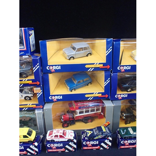 130 - A COLLECTION OF BOXED CORGI DIECAST MODELS

Models to include, cars and buses. (22)