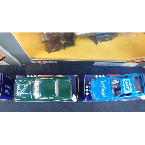 130 - A COLLECTION OF BOXED CORGI DIECAST MODELS

Models to include, cars and buses. (22)