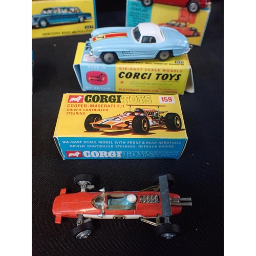 136 - TEN CORGI DIECAST MODELS

all models are in good condition but are play worn (possible restoration) ... 