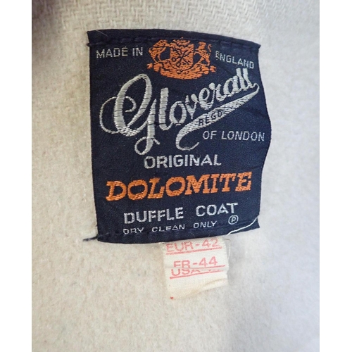 14 - A VINTAGE GLOVERALL DOLOMITE DUFFEL COAT

with horn buttons, and a pair of ladies ankle boots