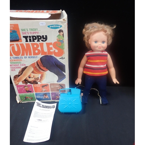 147 - A 'TIPPY TUMBLES' DOLL BY PALITOY

with a 'Giggles' doll by Ideal