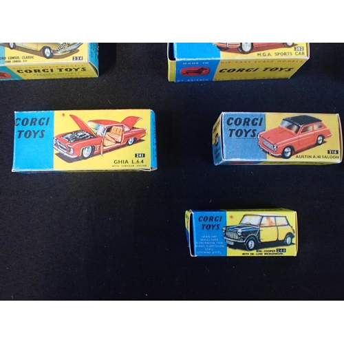 148 - EIGHTEEN CORGI DIECAST MODELS

including; 'Studebaker Golden Hawk', 'Hillman Imp in Monte Carlo Trim... 