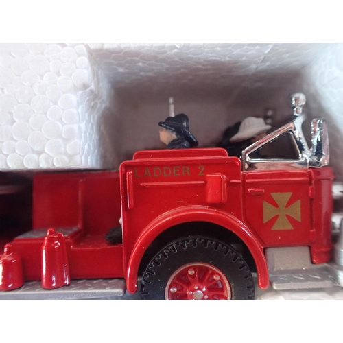 149 - CORGI 'SIMON SNORKEL' FIRE ENGINE No:1127, IN ORIGINAL BOX

with three other boxed corgi fire engine... 