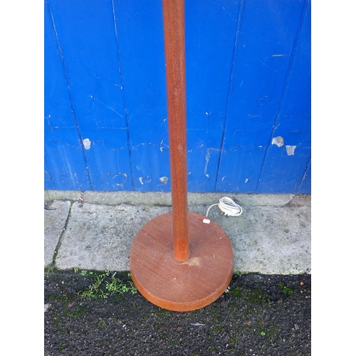 165 - A MID-CENTURY MODERN TEAK STANDARD LAMP

(for re-wiring)