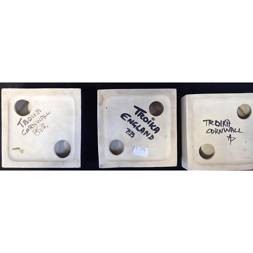 213 - FOUR TROIKA ASHTRAYS

Fully marked and signed, 1960s (4)