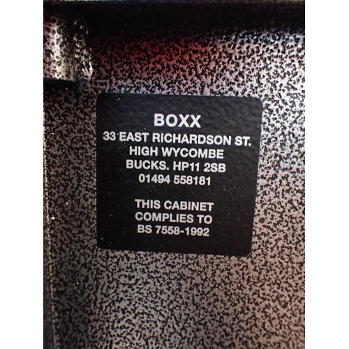 24 - A 'BOXX' OF HIGH WYCOMBE GUN CABINET

label states; 'complies to BS  7558-1992' 84 x 20 x 22cm (no k... 