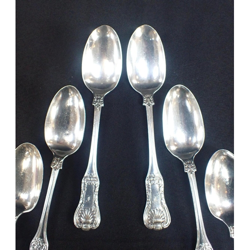 286 - SIX SCOTTISH SILVER TABLESPOONS, MITCHELL & SON

Glasgow 1823, shell pattern