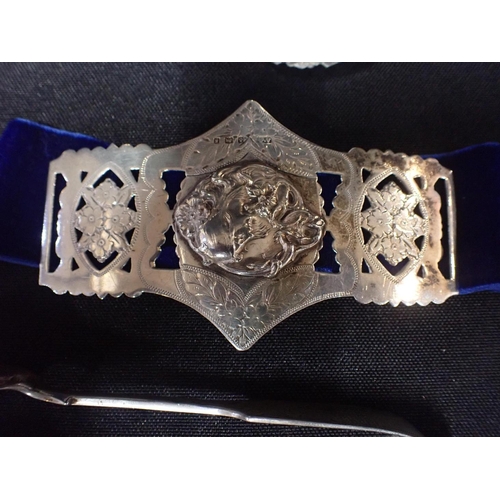 288 - AN EDWARD VII SILVER BUCKLE

by Arthur Johnson Smith, Birmingham 1906, of Art Nouveau design, cast i... 