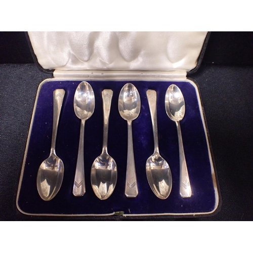 292 - QUANTITY OF SILVER SPOONS

including George II Hanoverian marks.