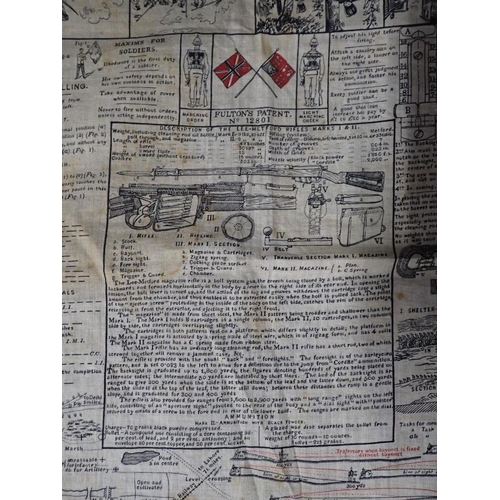 352 - FULTONS PATENT MILITARY HANDKERCHIEF

patent no.12801, printed with a plethora of military informati... 