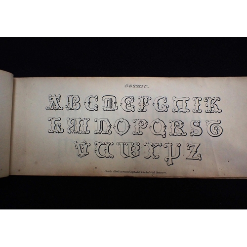 389 - CHARLES CLARK'S ENGRAVED ALPHABETS TWELVE DIFFERENT STYLES

London, early 19th century