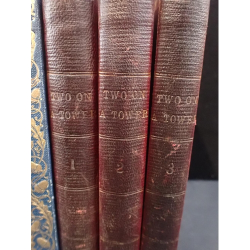 395 - THOMAS HARDY: TWO ON A TOWER, 3 VOLS

1st ed but rebound library edition, without half title pages, ... 