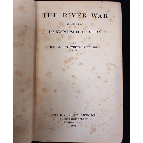 404 - CHURCHILL, WINSTON S., - 'THE SECOND WORLD WAR'

volumes I-VI, first editions 1948-1954, with dustwr... 