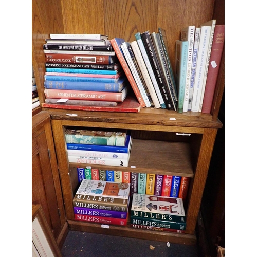 415 - A COLLECTION OF BOOKS, MOSTLY ON ANTIQUES

including Antiques Collector's Club volumes, with other b... 