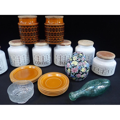 51 - HORNSEA KITCHEN CANISTERS, 'CHARISMA' AND 'HEIRLOOM' DESIGN

and other ceramics and glassware