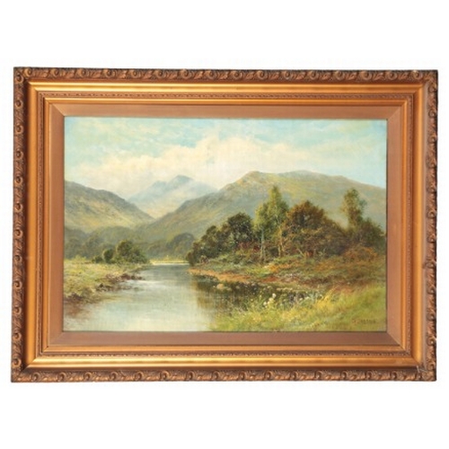 110 - DANIEL SHERRIN (1868-1940) A pair of lakeland landscape scenes

both signed lower right, oil on canv... 