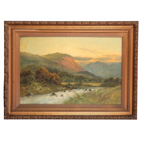 110 - DANIEL SHERRIN (1868-1940) A pair of lakeland landscape scenes

both signed lower right, oil on canv... 