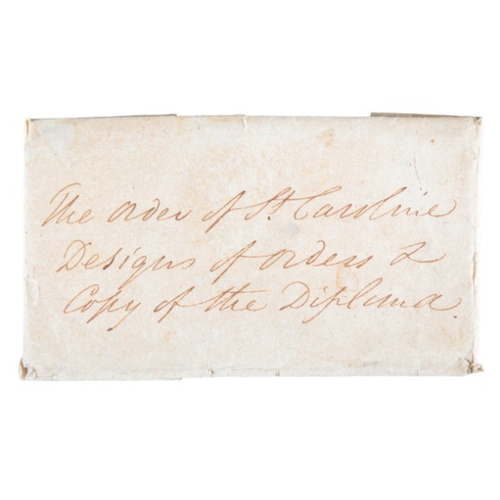 182 - 'COPY OF THE DIPLOMA OF THE ORDER OF SANTA CAROLINA'

an intriguing printed paper document, dated Je... 