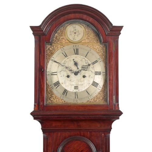 200 - A GEORGE III MAHOGANY LONGCASE CLOCK BY WILLIAM BULL OF STRATFORD

the eight day two train movement ... 