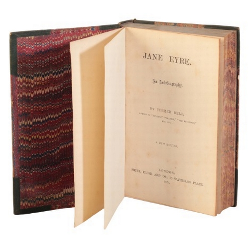 337 - BELL, CURRER (CHARLOTTE BRONTË): 'JANE EYRE'

new edition, 8vo, published by Smith, Elder and Co., L... 