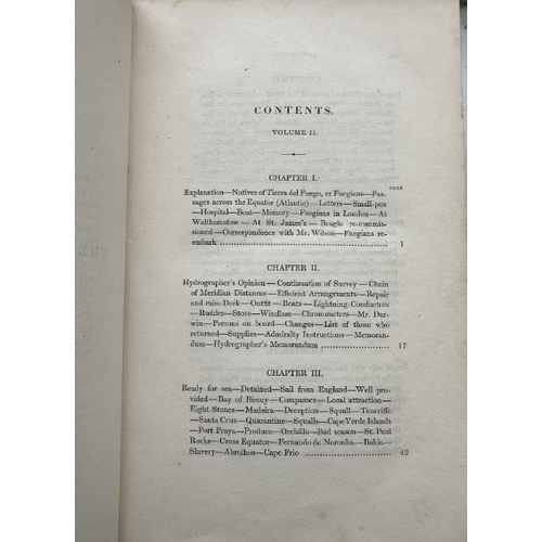 398 - NARRATIVE OF THE SURVEYING VOYAGES ON HIS MAJESTY'S SHIPS ADVENTURE AND BEAGLE'

volumes 1 & 2, toge... 