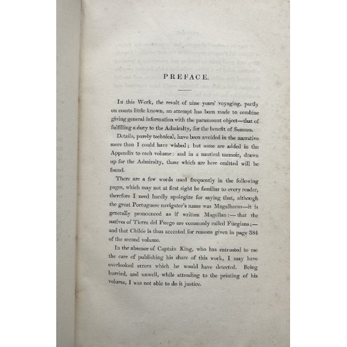 398 - NARRATIVE OF THE SURVEYING VOYAGES ON HIS MAJESTY'S SHIPS ADVENTURE AND BEAGLE'

volumes 1 & 2, toge... 