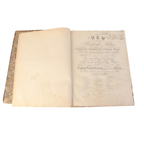 400 - 'TEESDALE'S NEW BRITISH ATLAS'

fo, published by Henry Teesdale & Co, London, 1831, three-quarter br... 