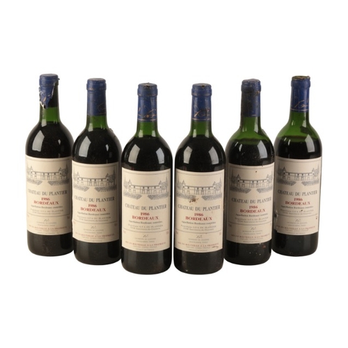 416 - CHÂTEAU DU PLANTER BORDEAUX 1986

six 75cl bottles (6)