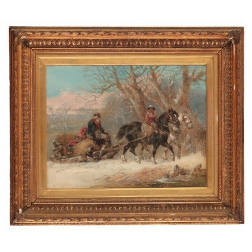 97 - HARDEN SIDNEY MELVILLE (1824-1894) 'The Winter Sled'

signed lower left, oil on canvas 34cm x 44cm