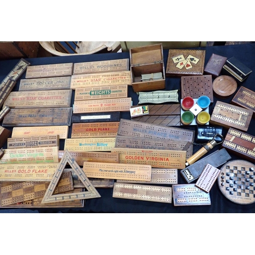 A COLLECTION OF ADVERTISING CRIBBAGE BOARDS various breweries and ...