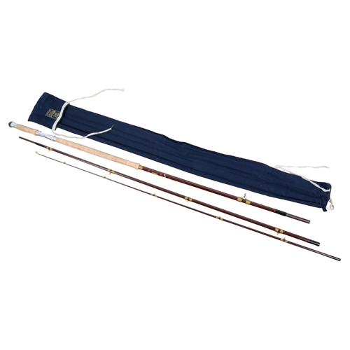 68 - HARDY GRAPHITE: A THREE PIECE SALMON FLY ROD

length 14', #10, in the original Hardy canvas rod bag