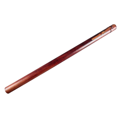 74 - THE EDWARD BARDER ROD COMPANY: A LEATHER ROD TUBE

stamped with makers details and owner's initials ... 