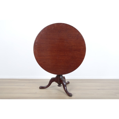 37 - A GEORGIAN STYLE MAHOGANY TRIPOD TILT-TOP DINING OR BREAKFAST TABLE

71cm high x 92cm diameter