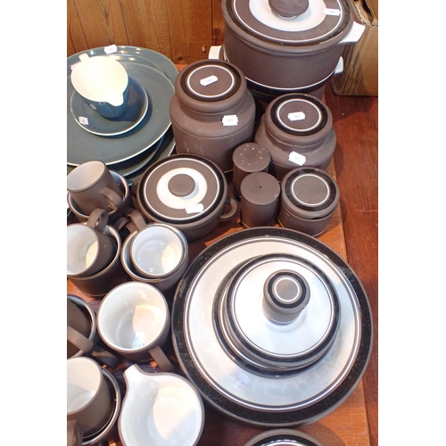 102 - HORNSEA POTTERY CONTRAST PATTERN TABLEWARE

with a quantity of Poole pottery tableware and a Shelley... 