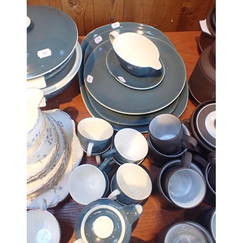 102 - HORNSEA POTTERY CONTRAST PATTERN TABLEWARE

with a quantity of Poole pottery tableware and a Shelley... 