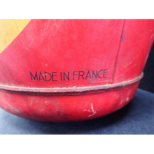 112 - TWO VINTAGE FRENCH ADVERTISING FIRE BUCKETS

for CHAMPION spark plugs (one lacking base handle)