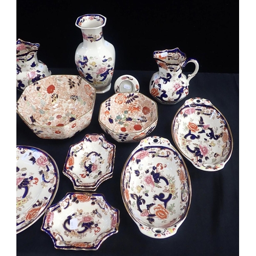 126 - A COLLECTION OF MASON'S IRONSTONE 'MANDALAY'

and 'Bittersweet' ware, including a vase 25cm high