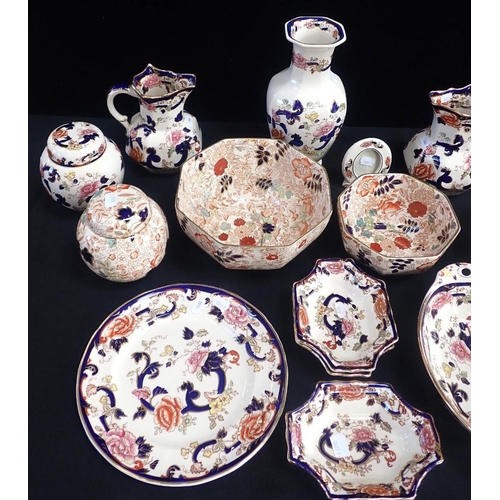 126 - A COLLECTION OF MASON'S IRONSTONE 'MANDALAY'

and 'Bittersweet' ware, including a vase 25cm high