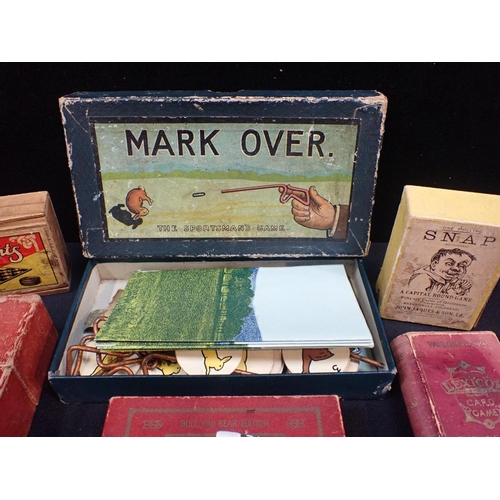 178 - A JOHN JAQUES & SON Ld PACK OF 'SNAP' CARDS

with other games including 'Mark Over, the Sportsman's ... 