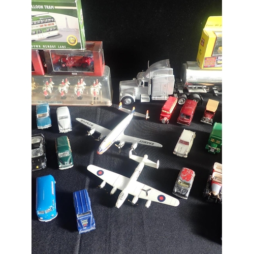 184 - A COLLECTION OF VARIOUS DIECAST MODELS

Including planes, cars, trucks and ships, loose and boxed mo... 