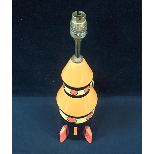 201 - LORNA BAILEY, OLD ELLGREAVE POTTERY; A ROCKET LAMP

39cm high plus fitting, 43/50