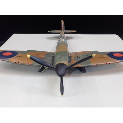 205 - HACHETTE PARTWORKS SPITFIRE MK IA 1:18 SCALE MODEL

A stunning full remote diecast model of a Spitfi... 