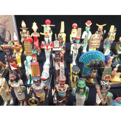 243 - HACHETTE PARTWORKS 'THE GODS OF ANCIENT EGYPT' STATUES FIGURES

110 figures representing deities, wo... 