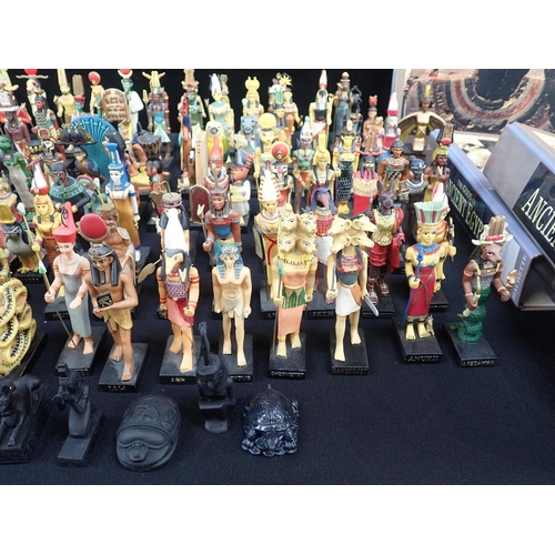 243 - HACHETTE PARTWORKS 'THE GODS OF ANCIENT EGYPT' STATUES FIGURES

110 figures representing deities, wo... 