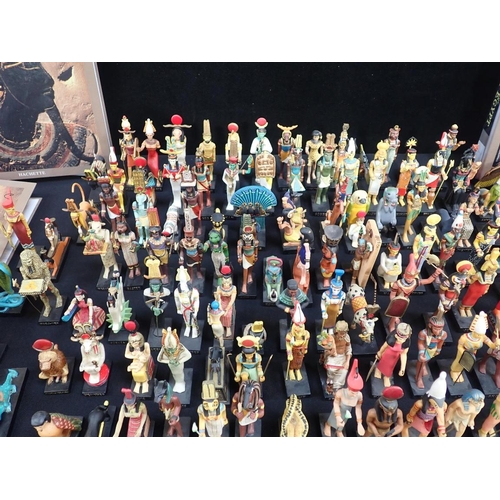 243 - HACHETTE PARTWORKS 'THE GODS OF ANCIENT EGYPT' STATUES FIGURES

110 figures representing deities, wo... 