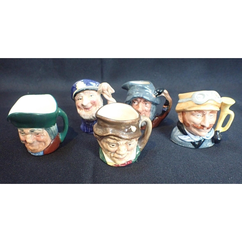 66 - ROYAL DOULTON 'THE SHERLOCK HOLMES TINIES COLLECTION' CHARACTER JUGS

including; Sherlock, Dr Watson... 