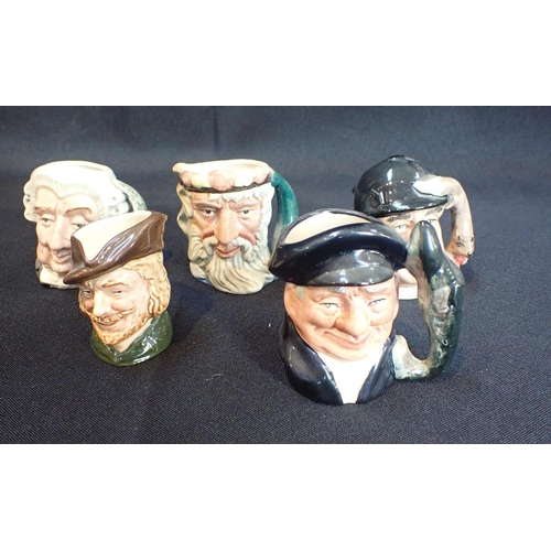 66 - ROYAL DOULTON 'THE SHERLOCK HOLMES TINIES COLLECTION' CHARACTER JUGS

including; Sherlock, Dr Watson... 