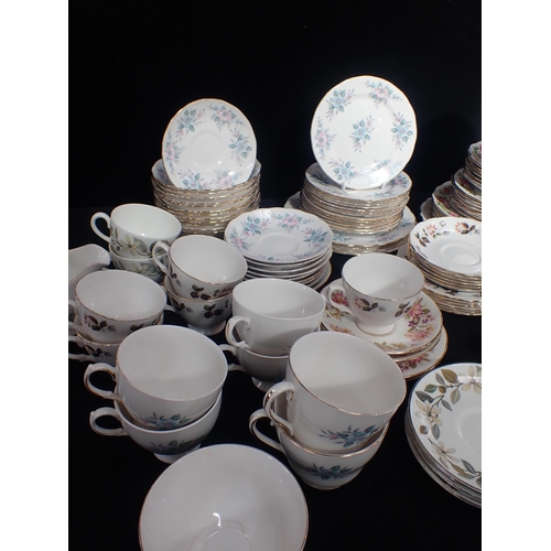 69 - A COLLECTION OF PART TEA SERVICES

including Wedgwood Beaconsfield, Crown Royal, Colclough