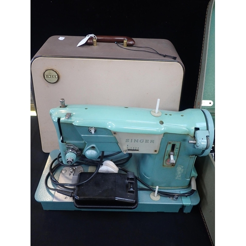 83 - TWO SEWING MACHINES, SINGER AND BERNINA

in carrying cases